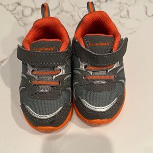 NWOT Garanimals Gray & Orange Toddler Sneakers with Velcro
